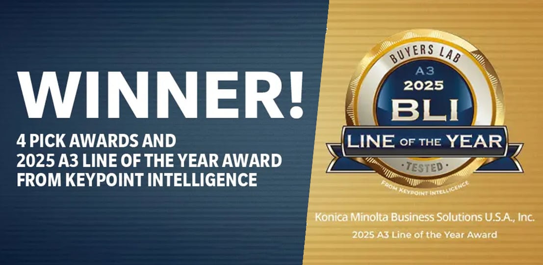 Konica Minolta Wins Four Pick Awards and 2025 A3 Line of the Year