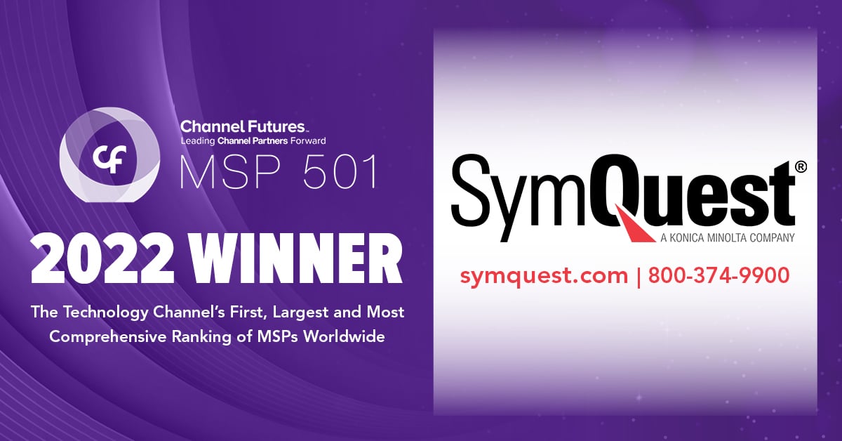 SymQuest Named Top-Performing Managed Service Provider
